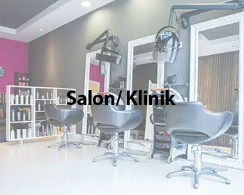Interior of empty modern hair and beauty salon